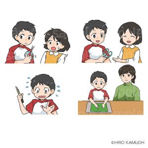 新紀元社　紙工作の教科書　カットイラスト