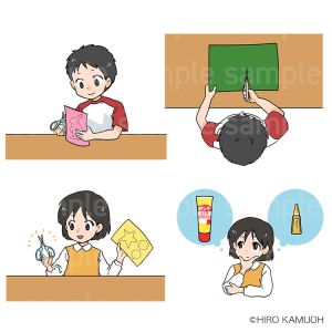新紀元社　紙工作の教科書　カットイラスト